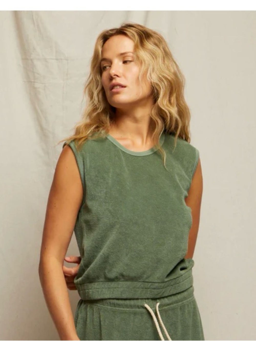 Perfectwhitetee terry top